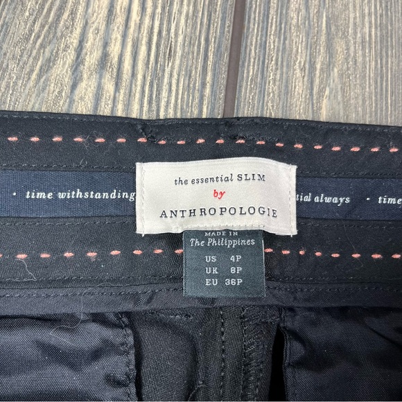 Anthropologie The Essential Slim Black Pants - Picture 3 of 11